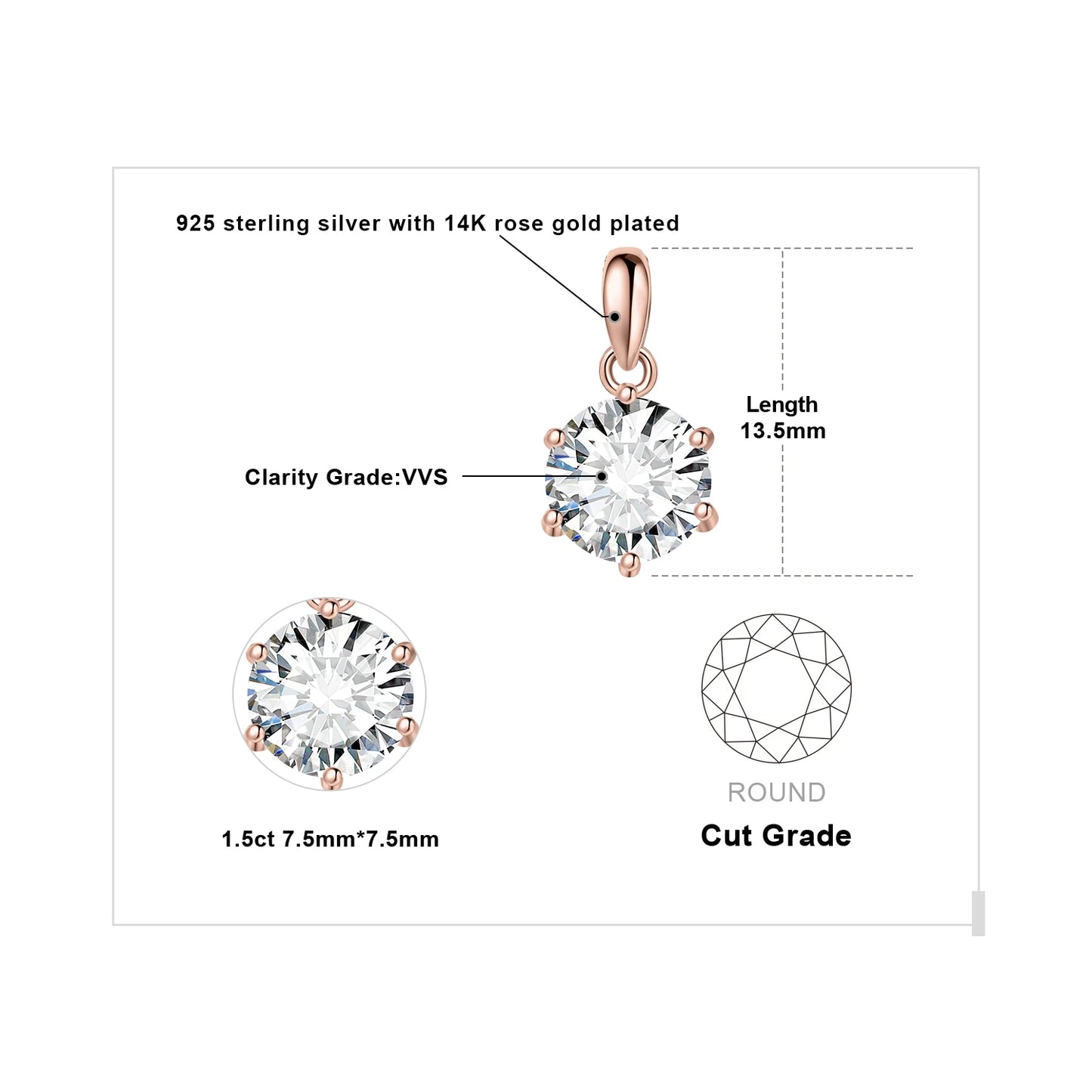 JewelryPalace Moissanite