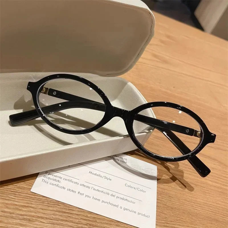Oval Leopard Glasses Anti-blue Eye