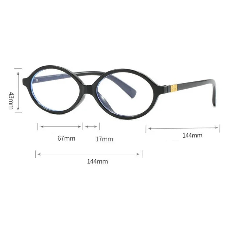 Oval Leopard Glasses Anti-blue Eye