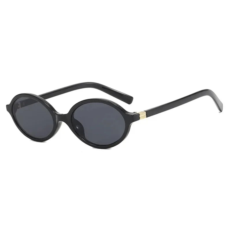 Small Oval Leopard Sunglasses