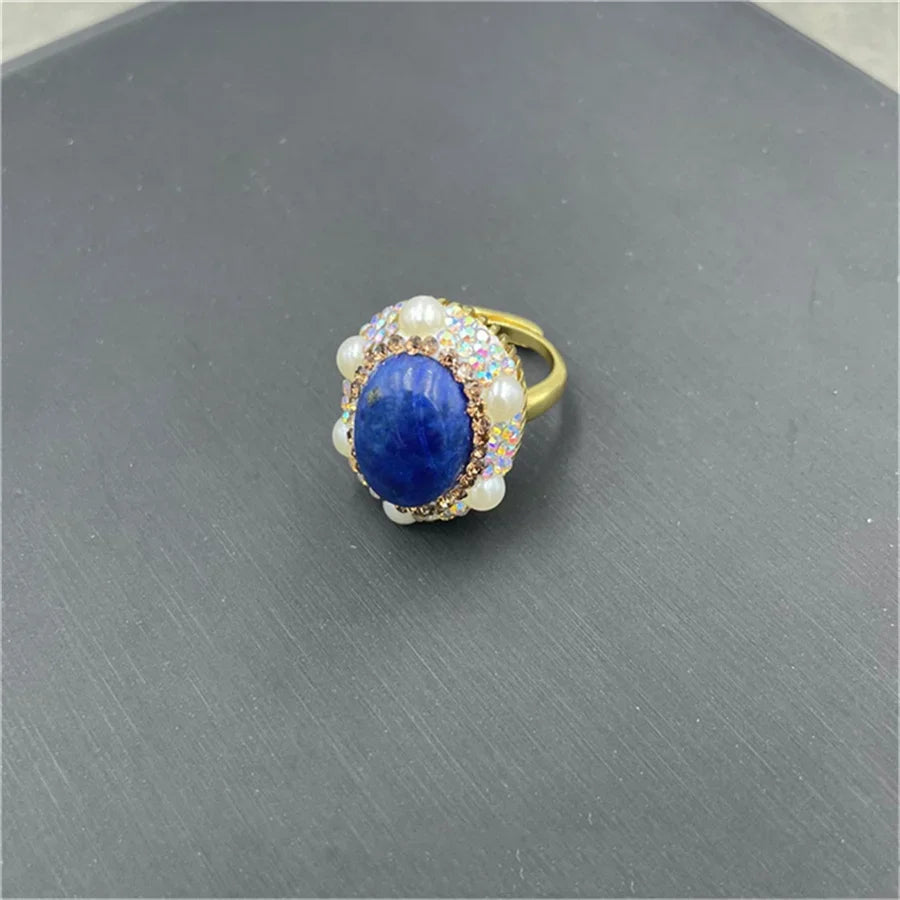 Natural Lapis lazuli Gemstone Pearl Jewelry