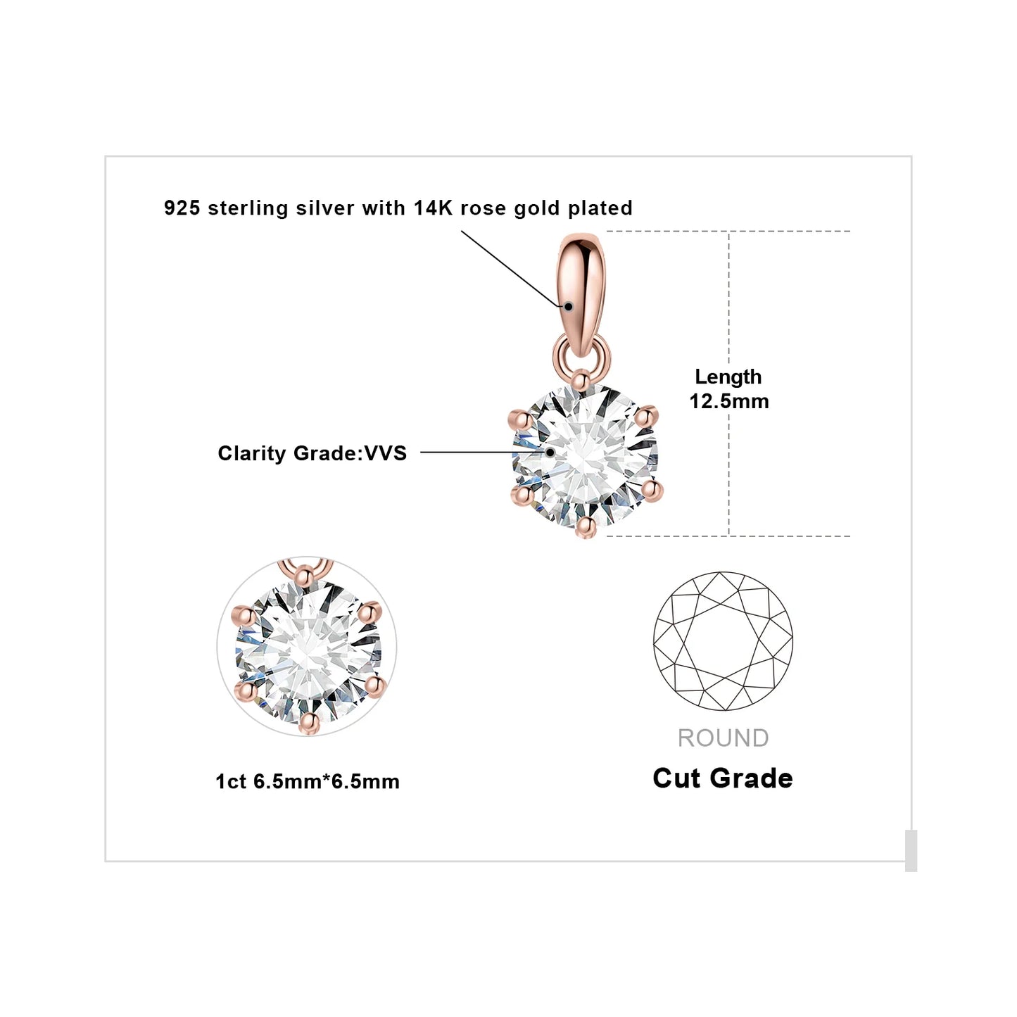 JewelryPalace Moissanite