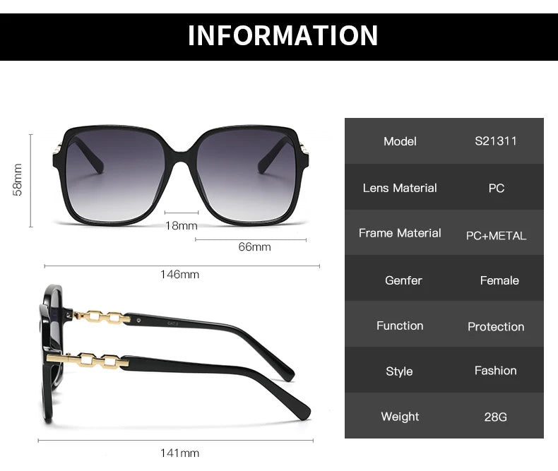 Fashion Square Trendy Cycling Sunglasses