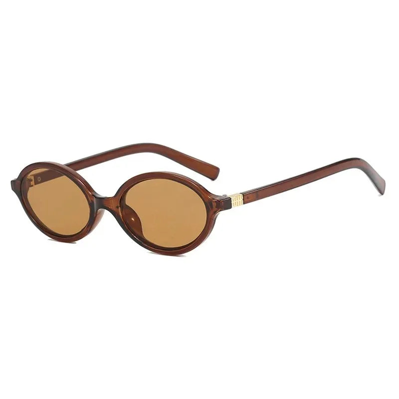 Small Oval Leopard Sunglasses