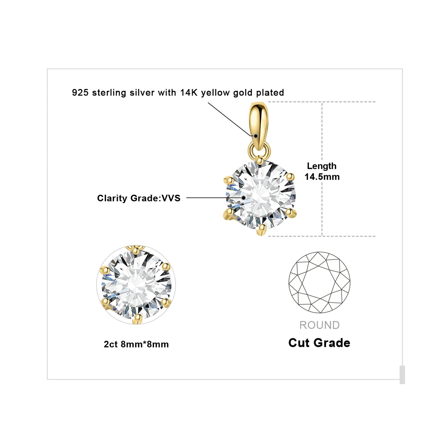 JewelryPalace Moissanite