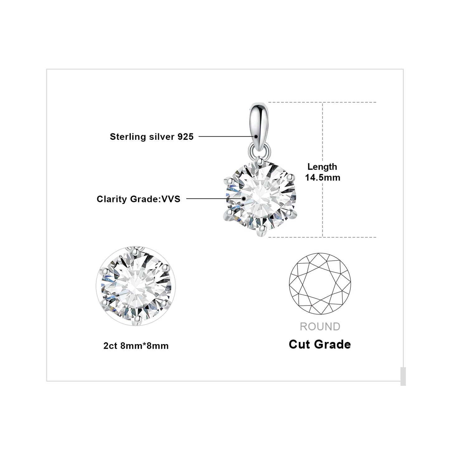 JewelryPalace Moissanite