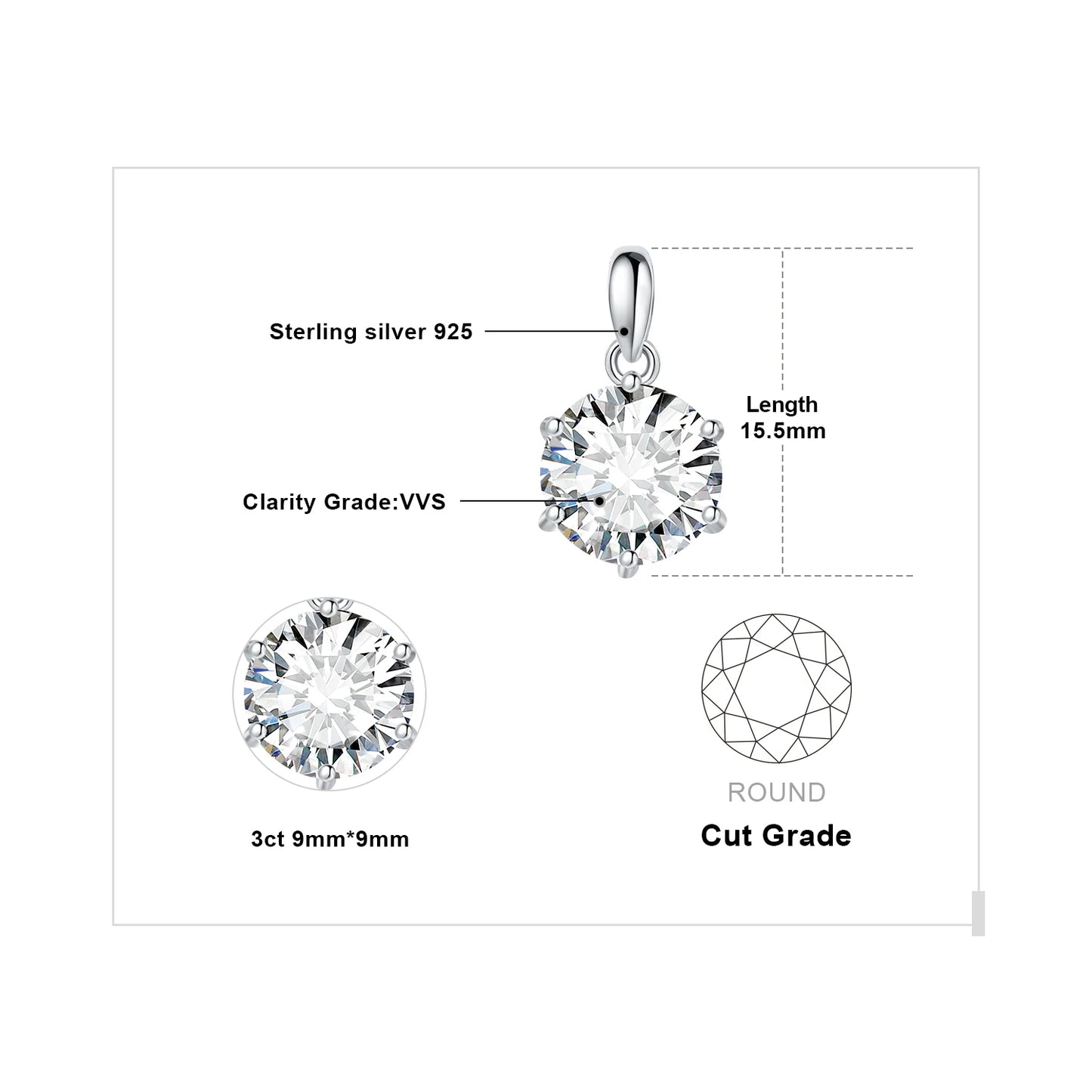 JewelryPalace Moissanite