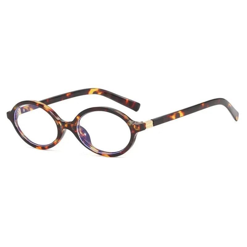 Small Oval Leopard Sunglasses