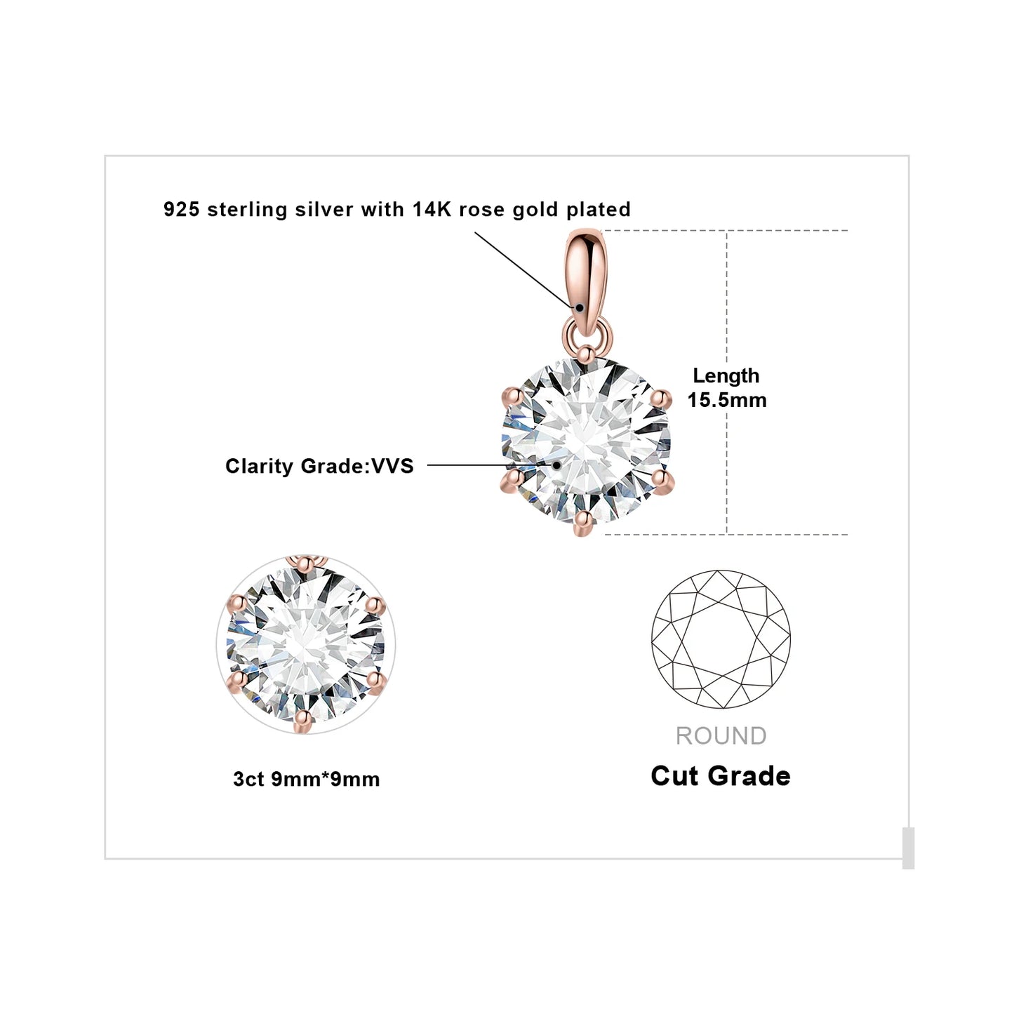 JewelryPalace Moissanite