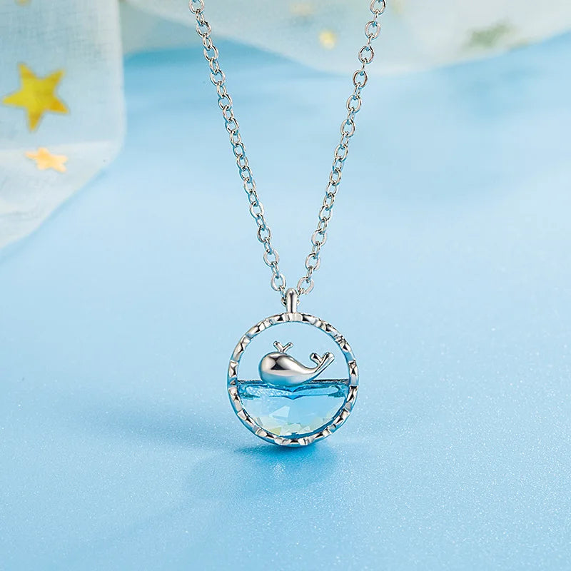 Heavy-Duty Ocean Whale Design Necklace