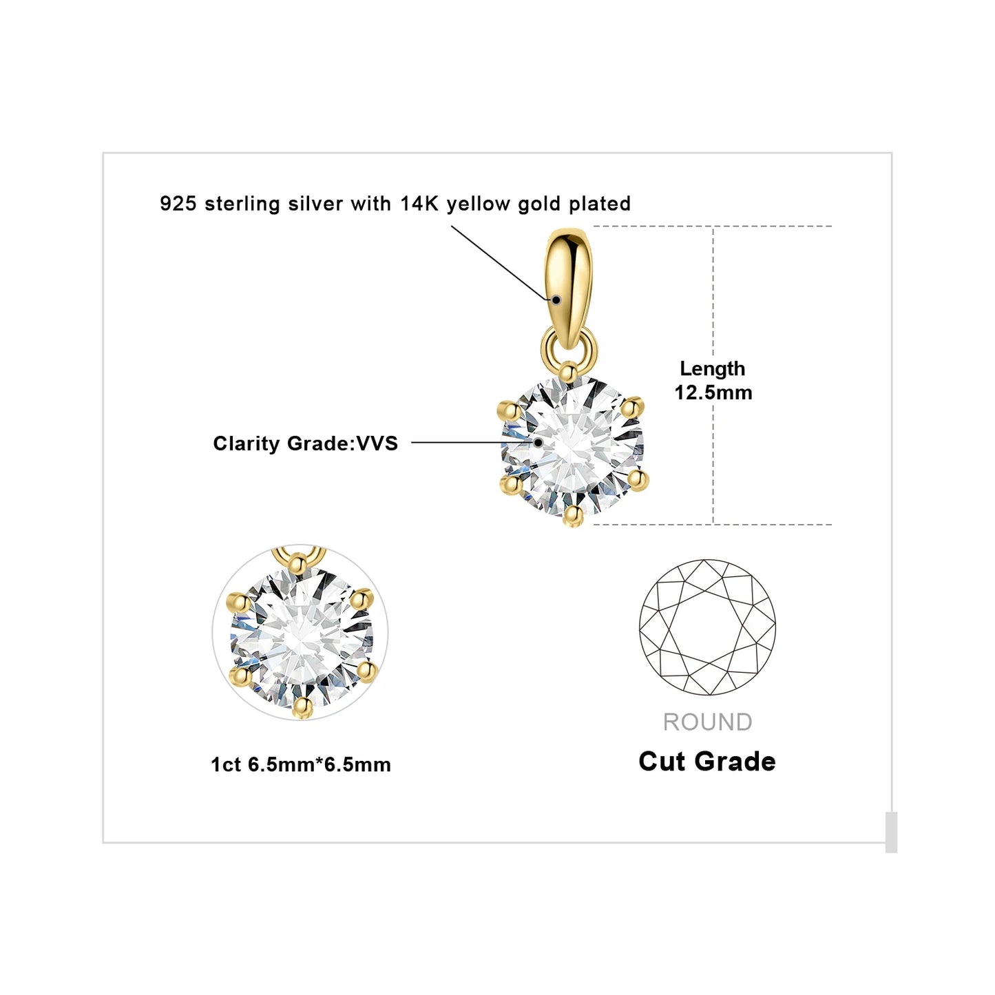 JewelryPalace Moissanite