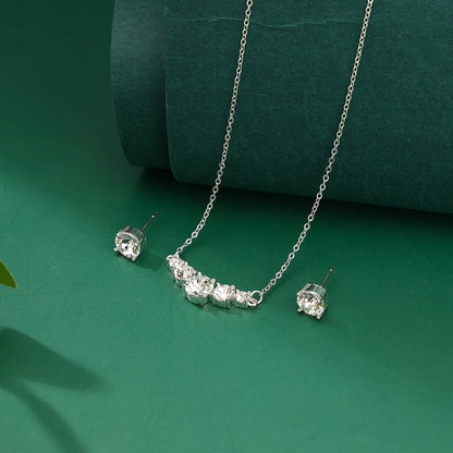 Fashion sparkling zircon pendant necklace