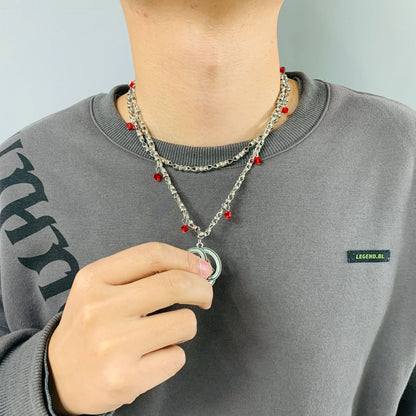 Rhaenyra Targaryen Red Crystal Chains Necklace