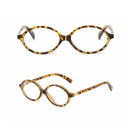 Oval Leopard Glasses Anti-blue Eye