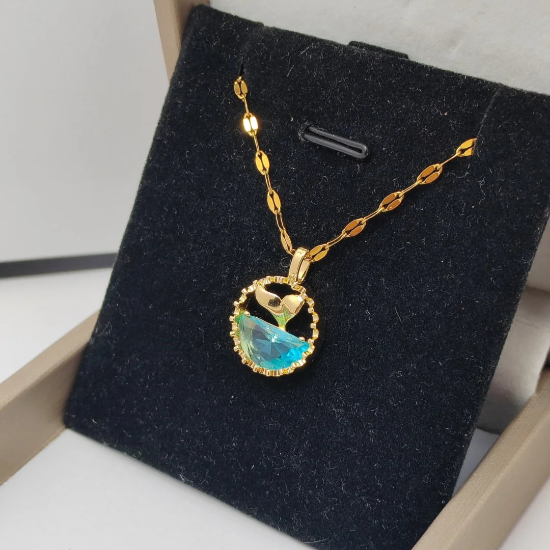 Heavy-Duty Ocean Whale Design Necklace