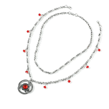 Rhaenyra Targaryen Red Crystal Chains Necklace