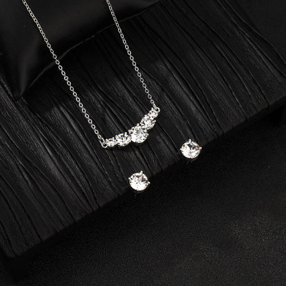 Fashion sparkling zircon pendant necklace