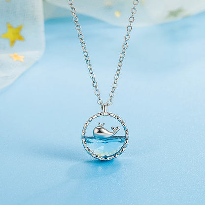 Heavy-Duty Ocean Whale Design Necklace